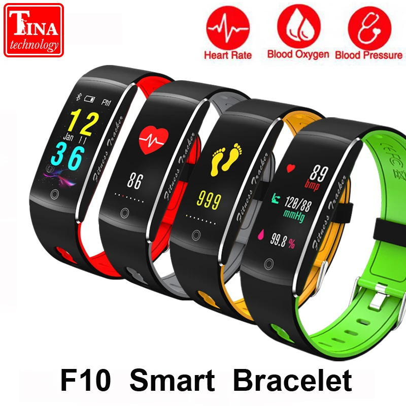 

Original F10 Smart Bracelet IP67 Waterproof Color Screen Fitness Tracker Sport Remote Control Smart band for Android iOS Phone