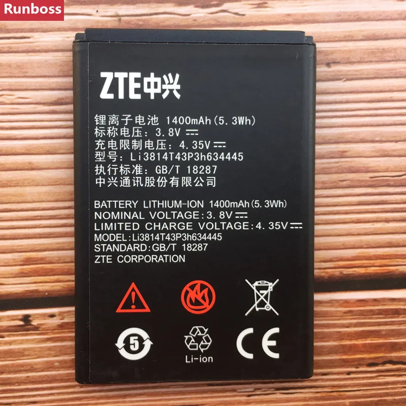 1400mAh Li3814T43P3h634445 Battery For ZTE Blade A112 L110 V815W Mobile