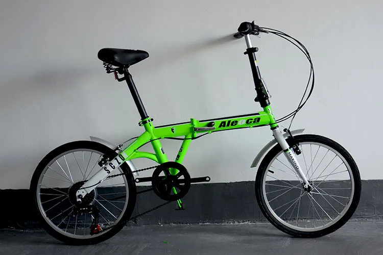 Discount NORWICH 20inch 6speed fluorescence color Mountian Folding Bike Double V Bake 1