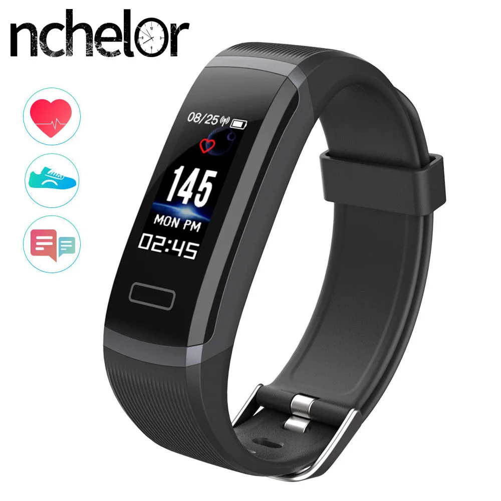 

GT101 Smart Wristband Color Screen Heart Rate Monitor Pedometer Sport Watch for Men Women Fitness Tracker Waterproof Bracelet