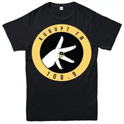 Kurupt FM 108,9 футболка, Lost Tape FM подарок унисекс для взрослых и детей, футболка, удобная футболка, Повседневная футболка с короткими рукавами