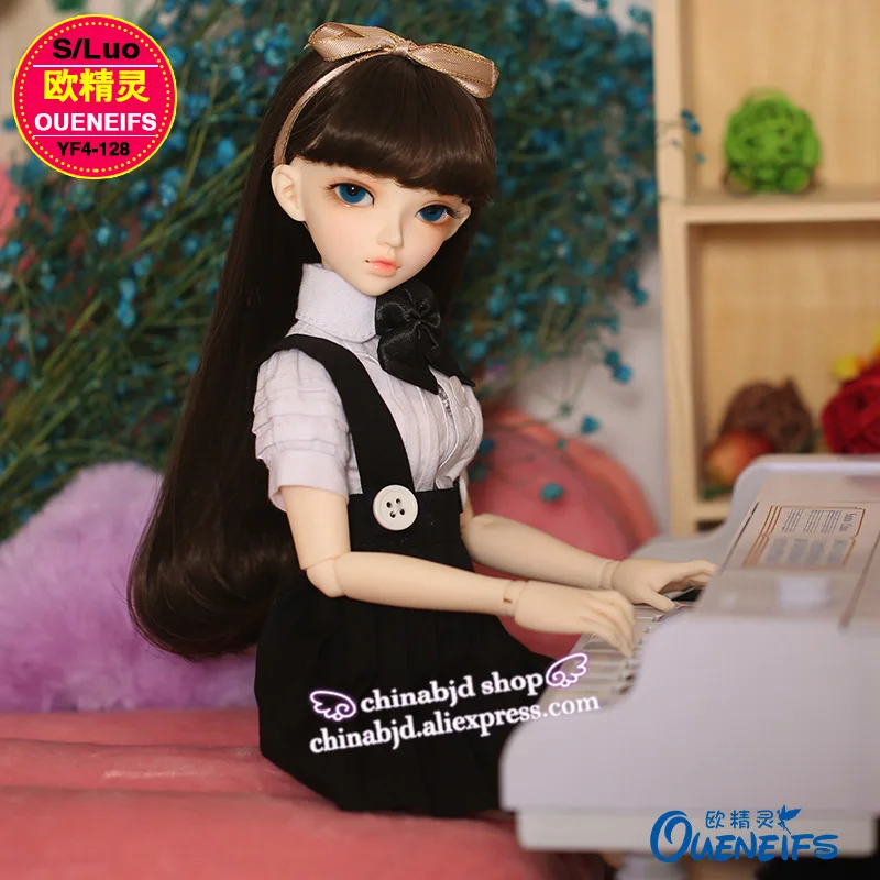 BJD одежда 1/4 кукла колледж Стиль костюм юбка черный и белый универсальные для RL