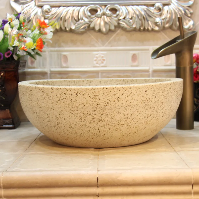 China Lavabo Ceramic Counter Top Wash Basin Cloakroom Hand Painted Vessel Sink bathroom sink bowl wash basin (2)