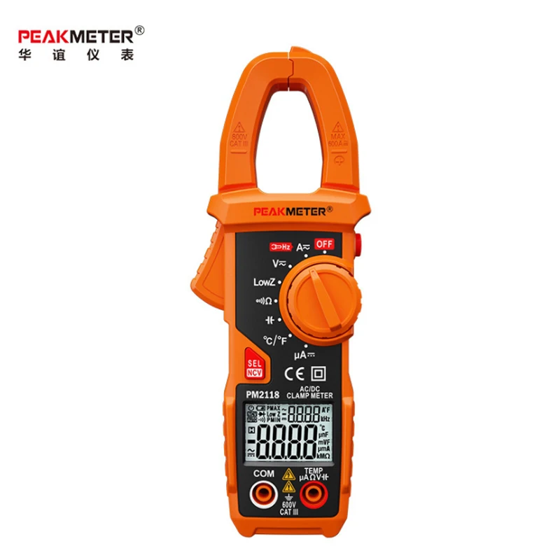Умный мультиметр PEAKMETER PM2118/PM2118S измеритель цепи и сопротивления напряжения