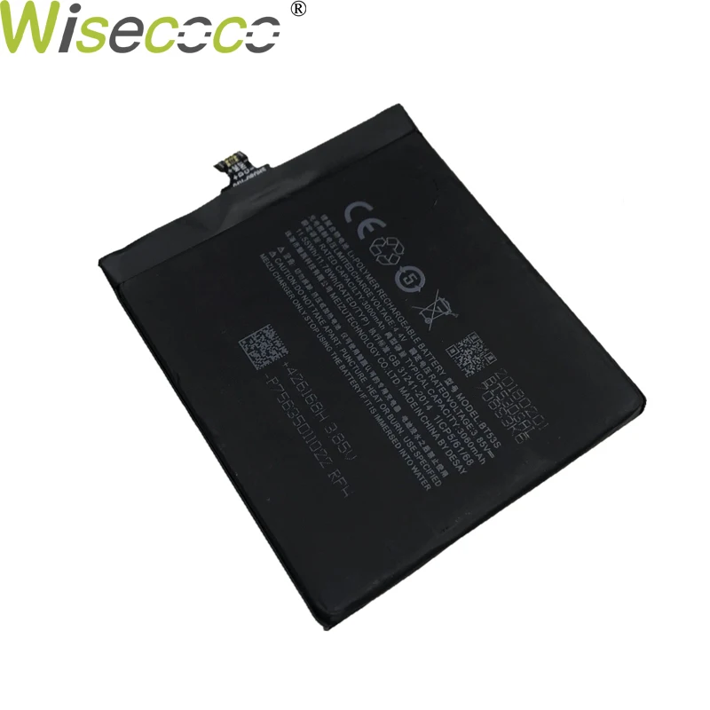 Новый оригинальный аккумулятор WISECOCO 3000 ма/ч BT53S для Mei zu pro 6 BT53 PRO s мобильный