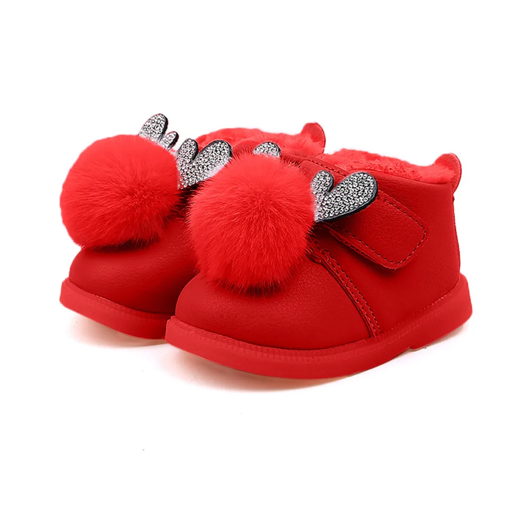 MUQGEW детские, для малышей теплая одежда для мальчиков и девочек; кроссовки с рисунком из мультфильма обувь, обувь для снега, для первых шагов обувь Дети девушка обувь# W30