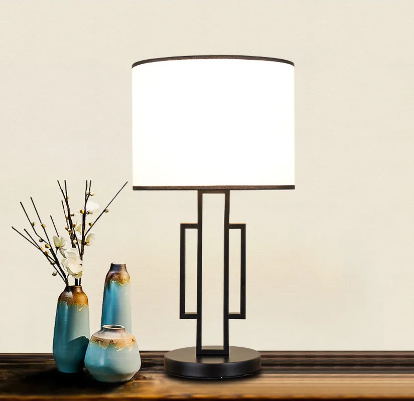 

Modern new Chinese style bedside table lamp bedroom warm Chinese style lamp creative personality iron study floor lamp AP4181514
