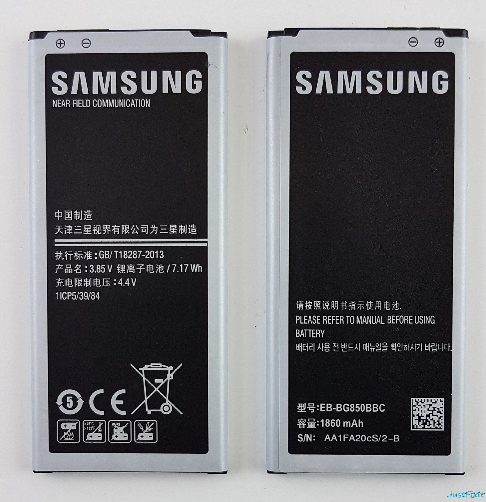 EB-BG850BBC 100% оригинальный сменный аккумулятор для samsung GALAXY Alpha G850 G8508S G850Y G850K телефона