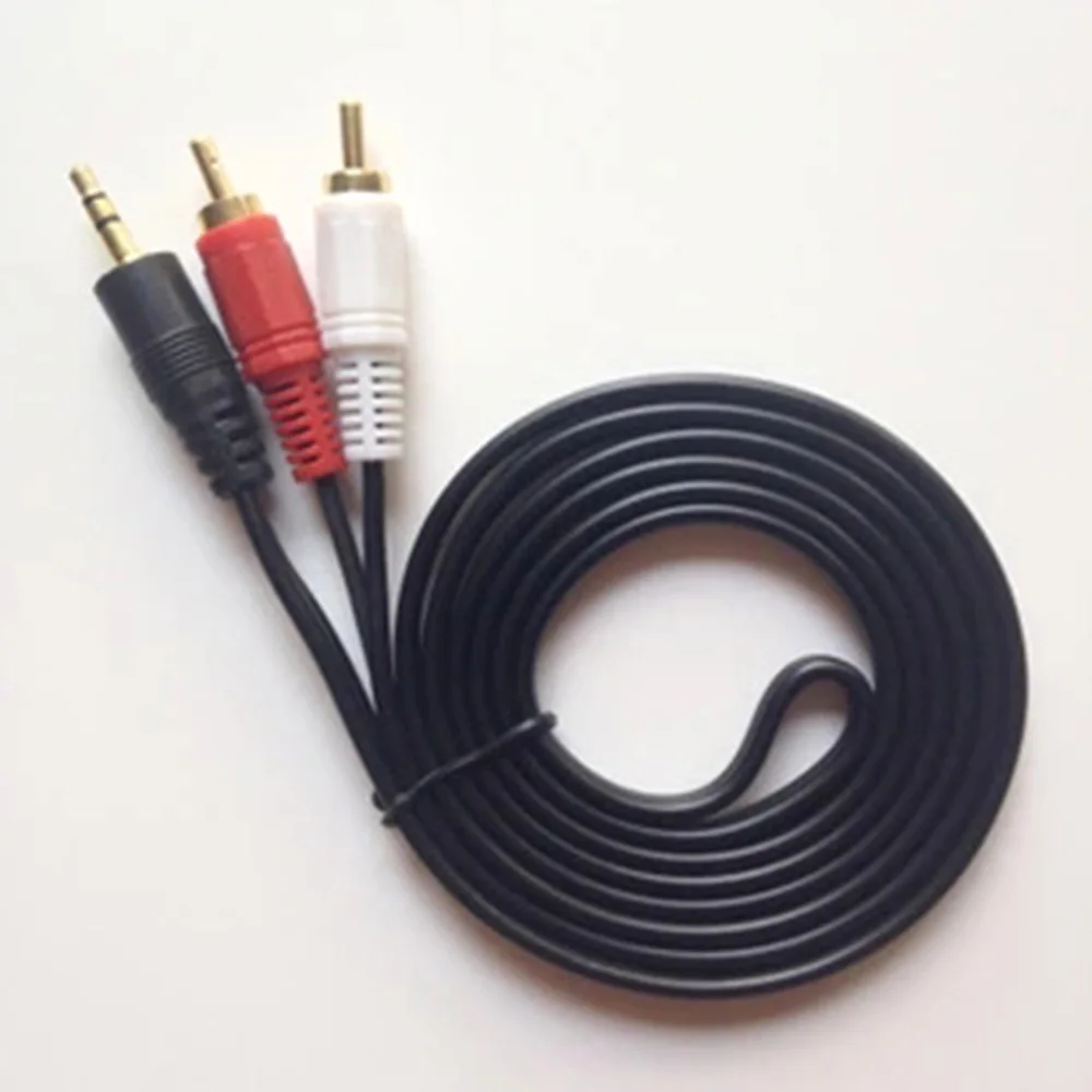 Кабель RCA 2RCA на 3 5 аудиокабель с разъемом мм rca aux 1 м для телефона Edifer домашнего