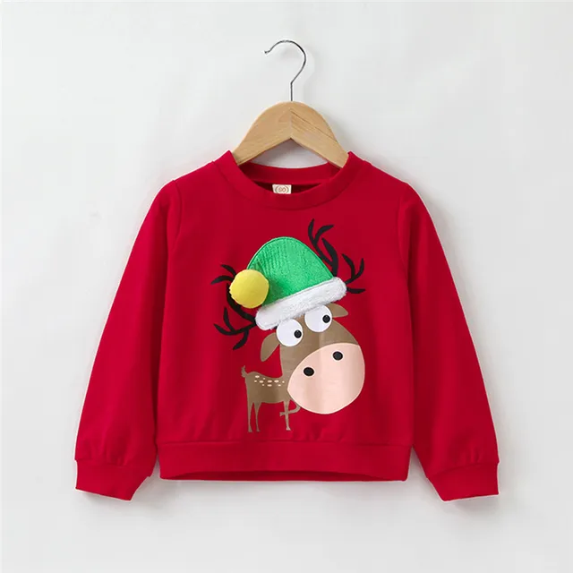 children sweaters print christmas stocking glove girls boys casual long sleeve o neck kids party - Girls Christmas Stocking children sweaters print christmas stocking glove girls boys casual long sleeve o neck kids party - Girls Christmas Stocking