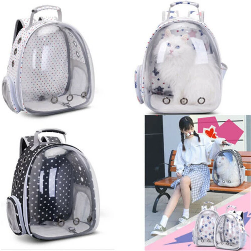 cute pet dog cat astronaut backpack space capsule breathable multifunctional outdoor travel carrier bag