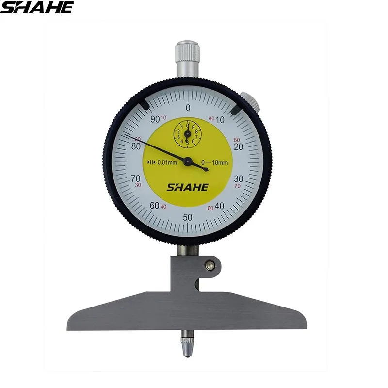 0 100 mm dial depth gage with harden alloy measuring head dial gauges