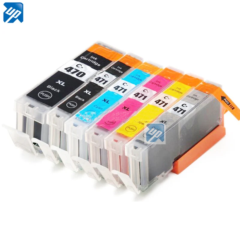 6 чернила для canon 470 471 PGI PGBK CLI 47 PIXMA MG7740 TS8040 TS9040 принтера|Чернильные картриджи| |
