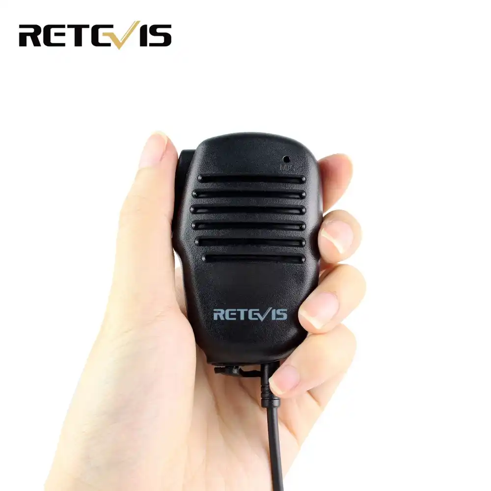 Retevis 2 Pin мини PTT Динамик Микрофон портативная рация аксессуары для Baofeng UV5R 888S для Kenwood для TYT двухстороннее радио C9021A - изображение
