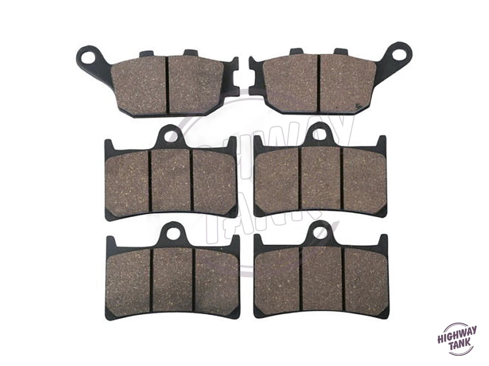 

Free shipping 6 Pcs Semi-Metallic Motorcycle Front & Rear Brake Pads Brake Disks case for YAMAHA FZ1 1000 Fazer ABS 2006-up