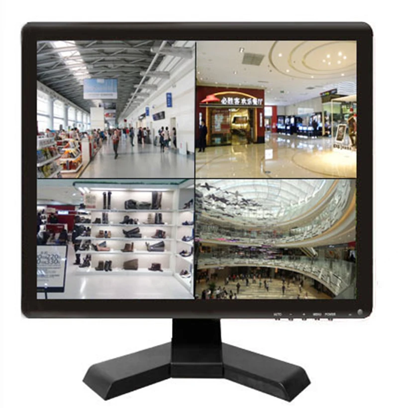 

15 inch high-definition LCD computer monitor Bnc1 bnc2 bnc3 bnc4 four image segmentation can be connected with four cameras