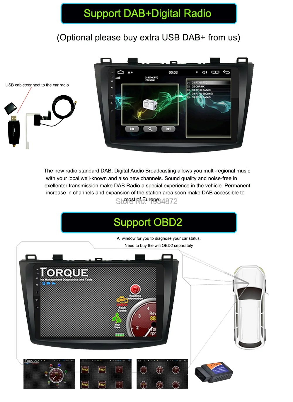 Flash Deal Funrover 9" 2 din car dvd radio recorder multimedia for MAZDA 3 mazda3 2010-2013 android 8.0 wifi gps stereo navi headunit video 24