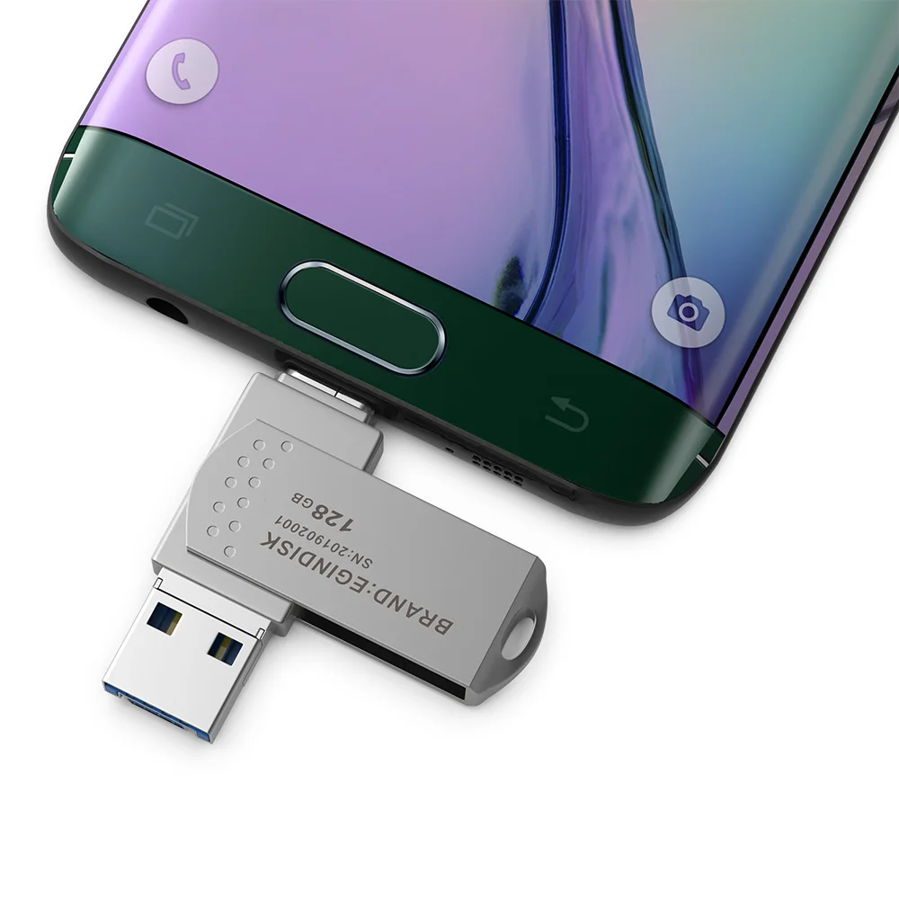Usb флеш накопитель TYPE C 3 0 для телефонов Android металлический Флешка Type c / Micro с