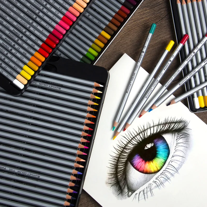 

24/36/48/72 Color Pencil Lapis De Cor Professional Non-toxic Lead-Free Colored Pencil School Supplies Painting Pencils