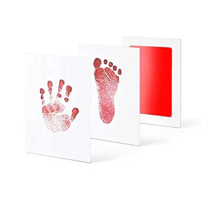 Коврик для новорожденного ребенка с отпечатком руки безопасный нетоксичный чистый чернильный коврик для фото простой в эксплуатации Ручной Коврик для печати ног 0-6 месяцев