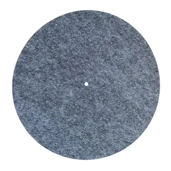 

3MM Thick Anti-Static Felt Platter Turntable Mat Anti-Vibration Slipmat Audiophile For LP Vinyl Record Players-Grey Color