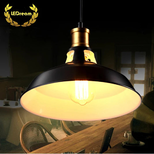 

Creative loft warehouse industry wind restoring ancient ways American country single head droplight character art lamp shade