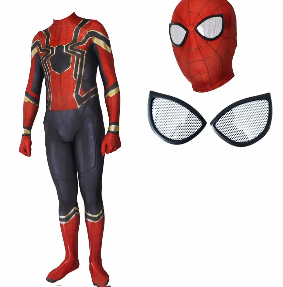 VEVEFHUANG, костюм супергероя паука, для выпускного вечера, косплей, костюм зентай, Железный Паук, супергерой, боди, костюм, Комбинезоны - Цвет: D