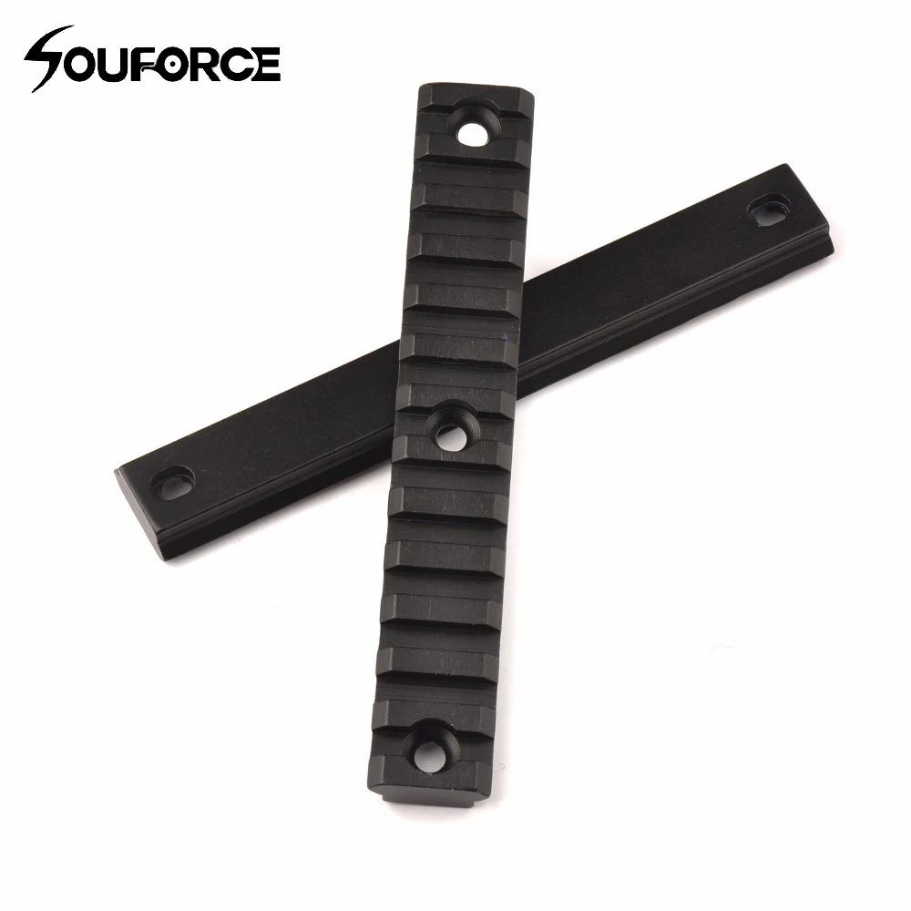 

13 Slots 5 Inches Picatinny Weaver Rail Mount Handguard Section Set Keymod 15mm Gun Rail Base For Rifles Airsoft Hunting