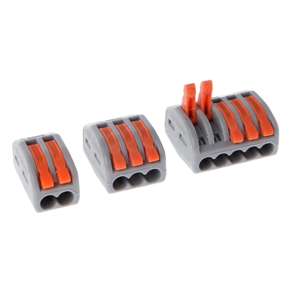 

Newest 60 Pcs 2/3/5 Hole Wire Connecting Conductor Terminal Block Electrical Cable Connector electrical connection block--KK