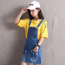 Женский Повседневный джинсовый комбинезон с дырками для девочек; большие размеры