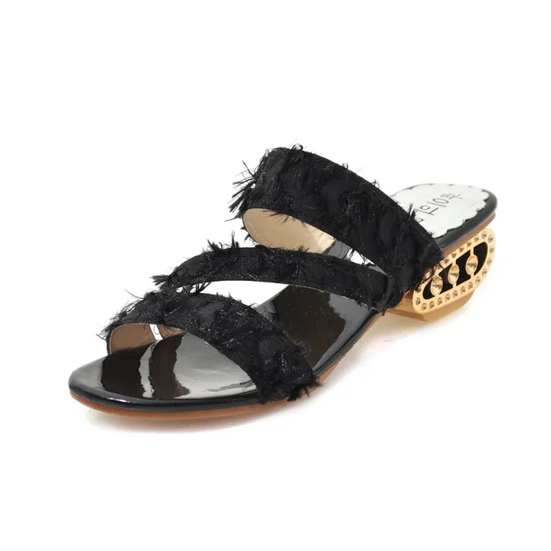 

Lucyever 2019 New Summer Women Slides Ladies Slipper Casual Fringe Female Sandals Outside Flip Flops Zapatos Mujer Size 35-41