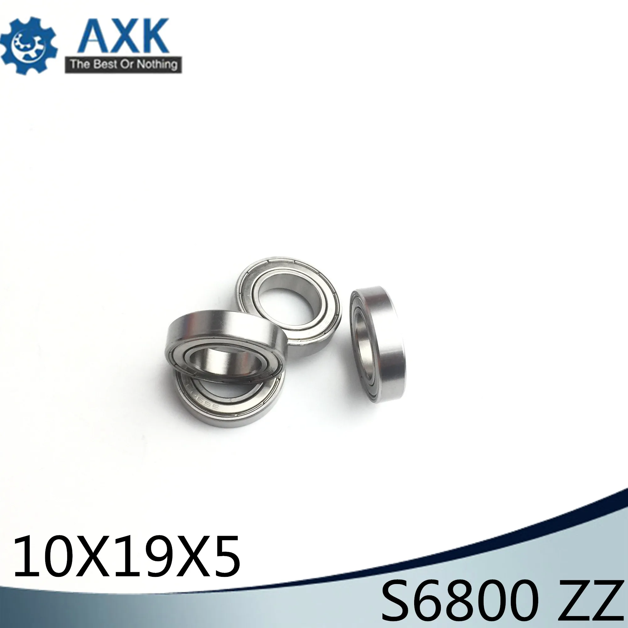 S6800ZZ подшипник 10*19*5 мм (10 шт.) ABEC 1 S6800 Z ZZ S 6800 440C шарикоподшипники из нержавеющей