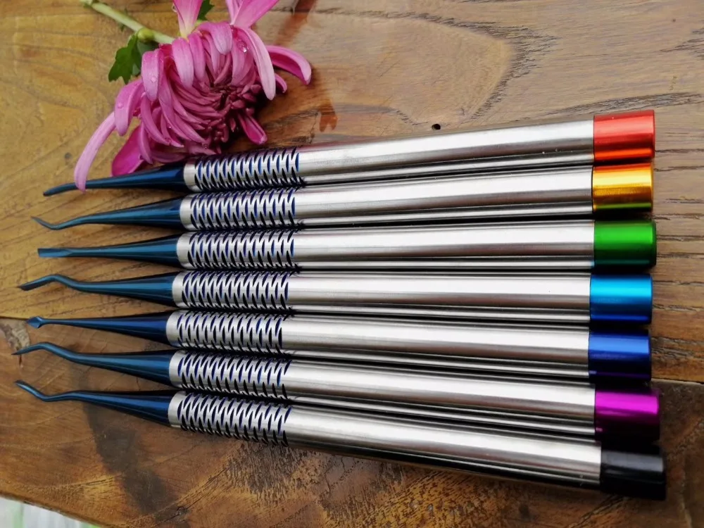 7pcs dental dentist instrument kit for implant,scaling,filling,dental