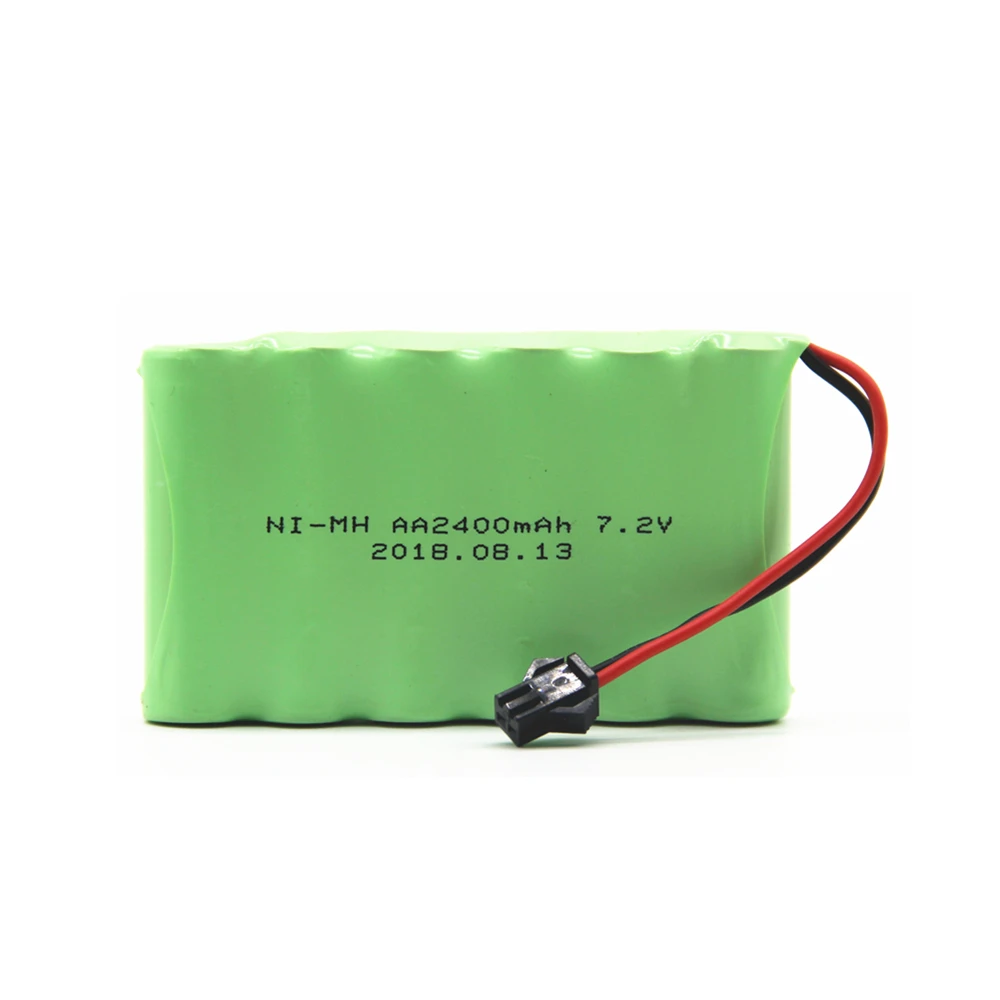 7,2 v 2400 mah AA Ni-MH аккумулятор с зарядным устройством большой емкости электрический игрушечный аккумулятор дистанционный автомобиль корабль Робот Перезаряжаемые 7,2 v 2400 mah - Цвет: 1B