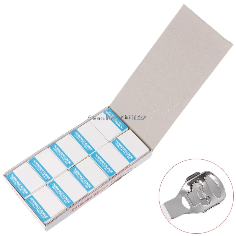 

Free postage 100Pcs/Set Shaver Blade Replacement For Dead Skin Corn Remover Pedicure Foot Care Tool Drop Ship