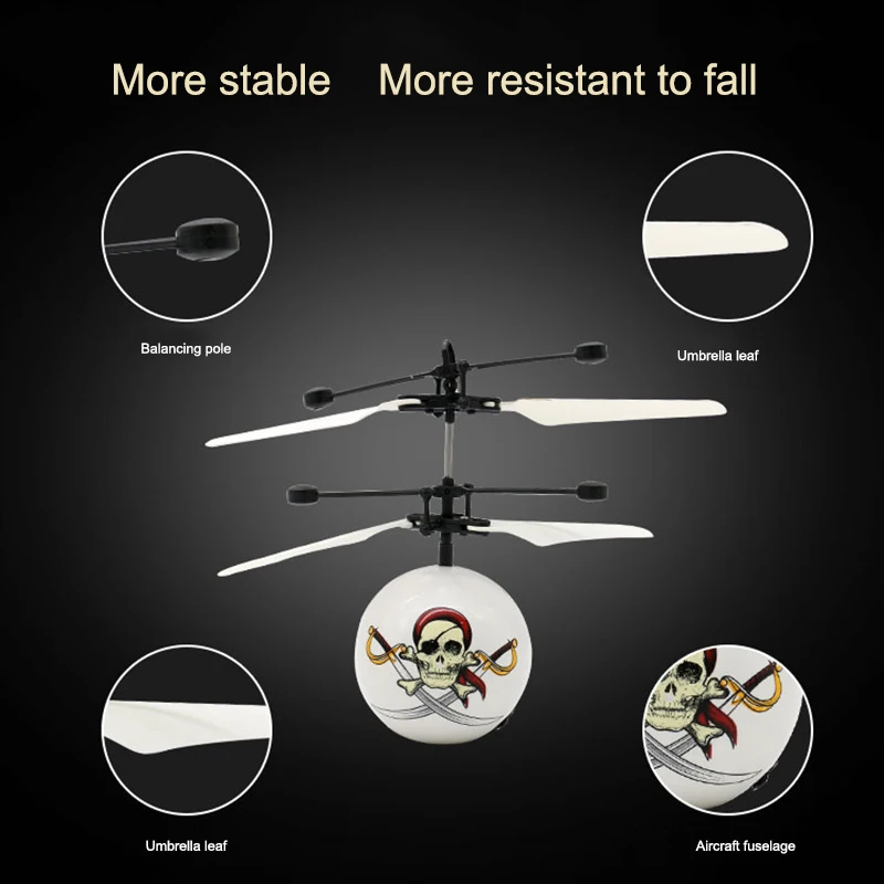 Инфракрасный индукционный Летающий Дрон светодиодное освещение мяч-вертолет детская игрушка жеста-зондирования не нужно использовать