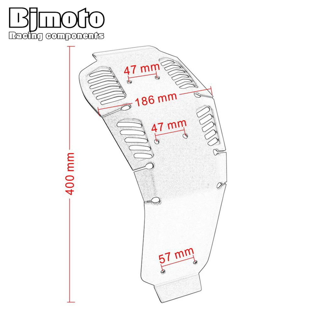 BJMOTO алюминиевая защита двигателя Glide Skid Plate протектор для KTM 1050 1190 1190 R Adv 2013-1016 1290 супер Приключения