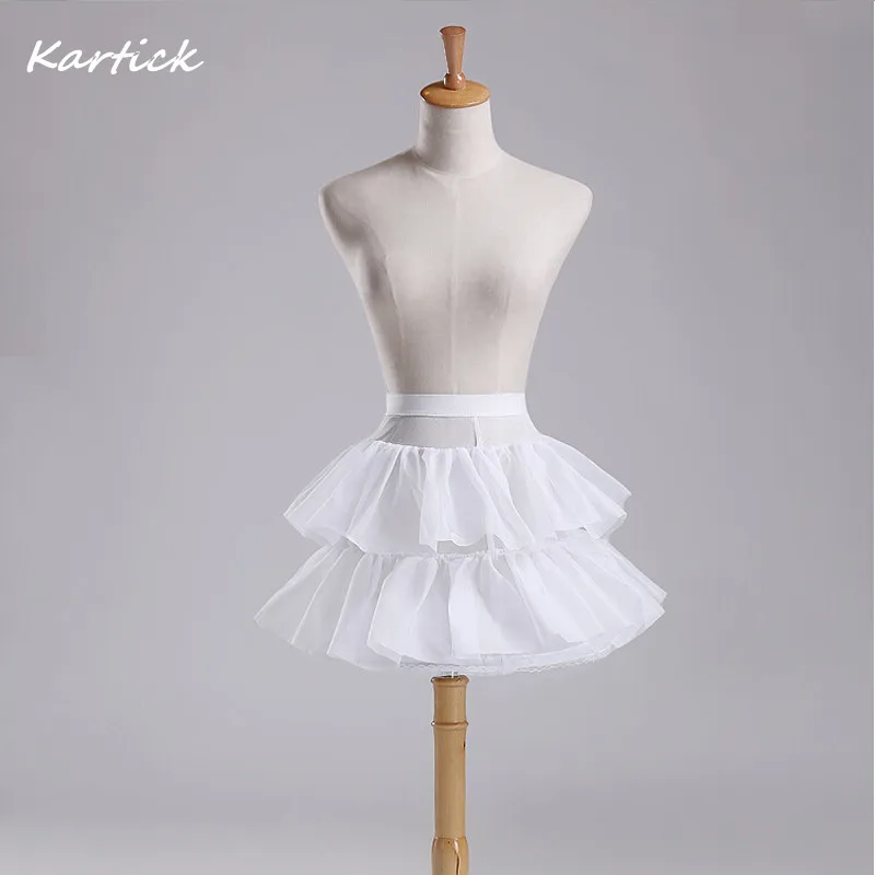 

2014 Hot Sale Wedding Bride Fashion Accessories White 1-Hoop 2-Layer Flower Girl Dress Petticoats Children Kid Underskirt