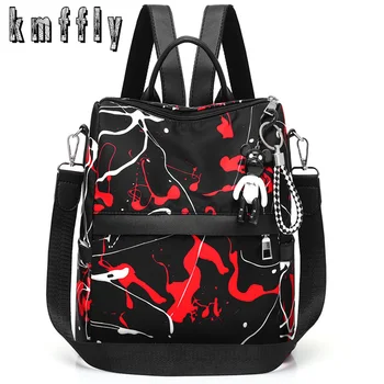 

Fashion Anti-theft Oxford Female Backpack New Graffiti Backpacks For Women Black Travel Backpack School Bags for Teenage Girls
