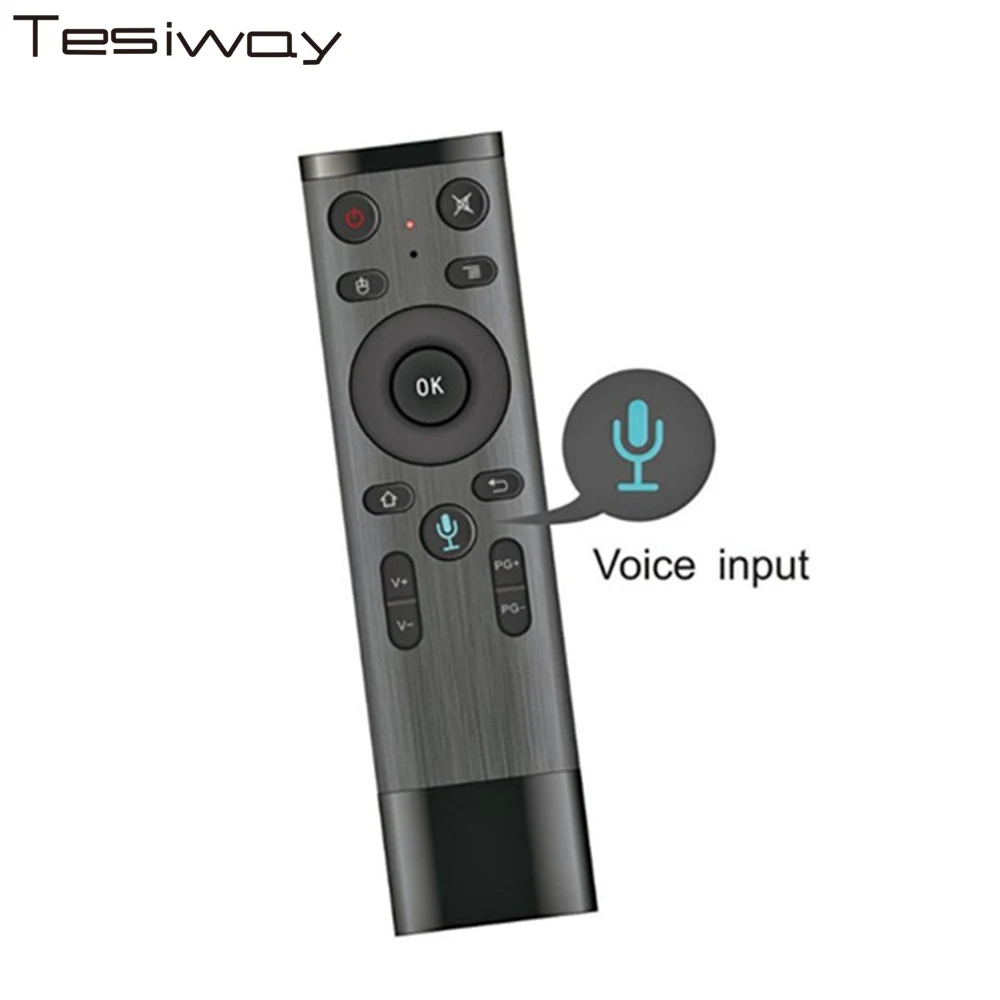 Tesiway Remote Q5 Voice Fly Air Mouse For Gyro Sensing Game 2.4G Wireless Remote For Android TV Box Smart TV All-in-one PCTV05