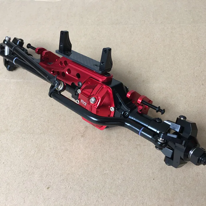 SZMYLED Essieu avant et arrière en alliage d/'aluminium pour essieu arrière 1//10 RC Rock Crawler Auto Axial Wraith 90074 RR10 SCX10 Redcat Argent