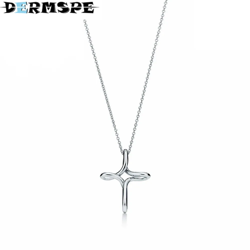 

Cross Necklace Pendant 925 Sterling Silver Pendant Nature Fashion Jewelry Package Mail Nightmare Before Christmas