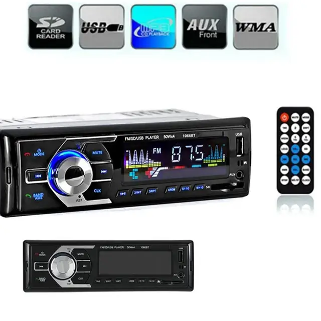 Wireless Car Radio Bluetooth USB/SD 12V Car Stereo FM Radio MP3 Audio