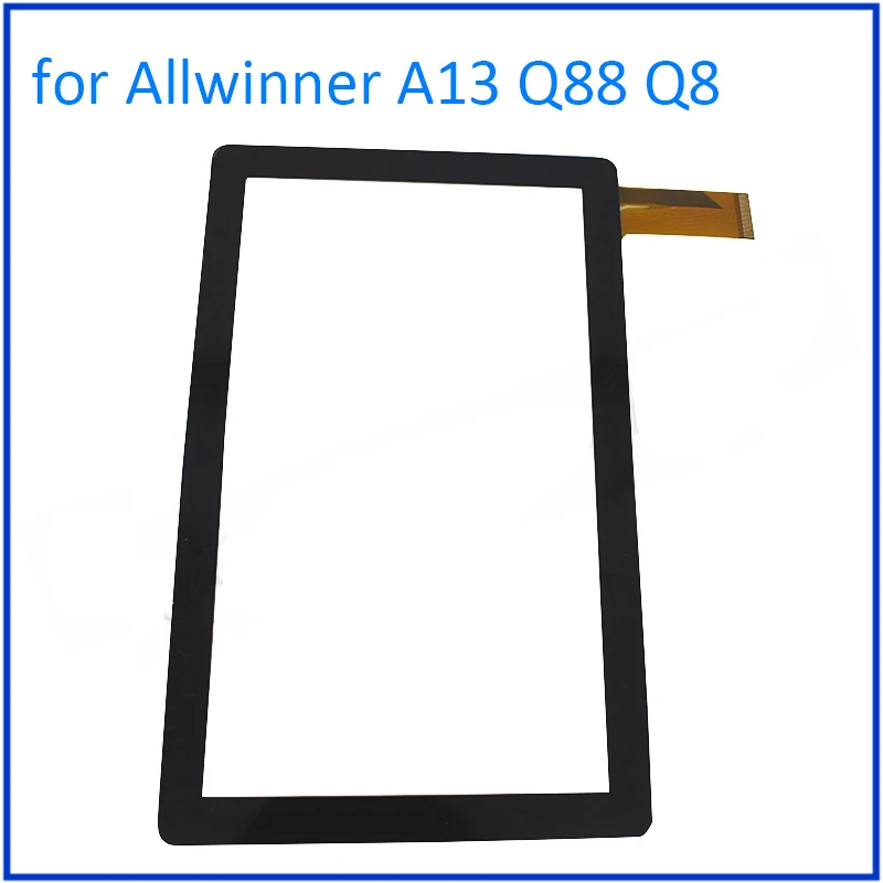 

ALANGDUO for Allwinner A13 Q88 Q8 7" Inch Tablet Touch Screen Digitizer Glass Panel Front Sensor Touchscreen Window Replacement