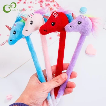 Plush Unicorn Head Ballpoint Pen