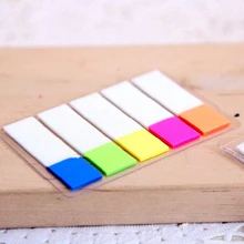 6packs/lot Высокое качество Самоклеящиеся Индекс стикер Премиум липкий Tab разноцветный memo бумаги гастронома 9062