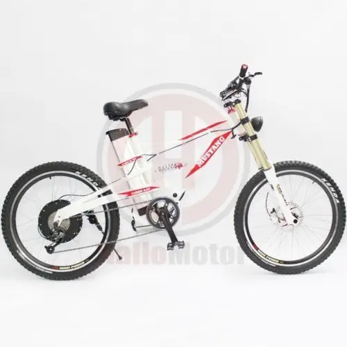 ЕС беспошлинный стиль черный или белый 48 в 1500 Вт Mustang горный Ebike 18Ah литий ионный