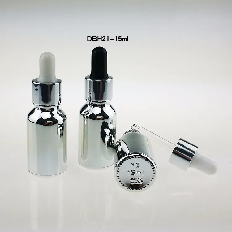 DBH21-15ml Silver liquid bottle with dropper (2)