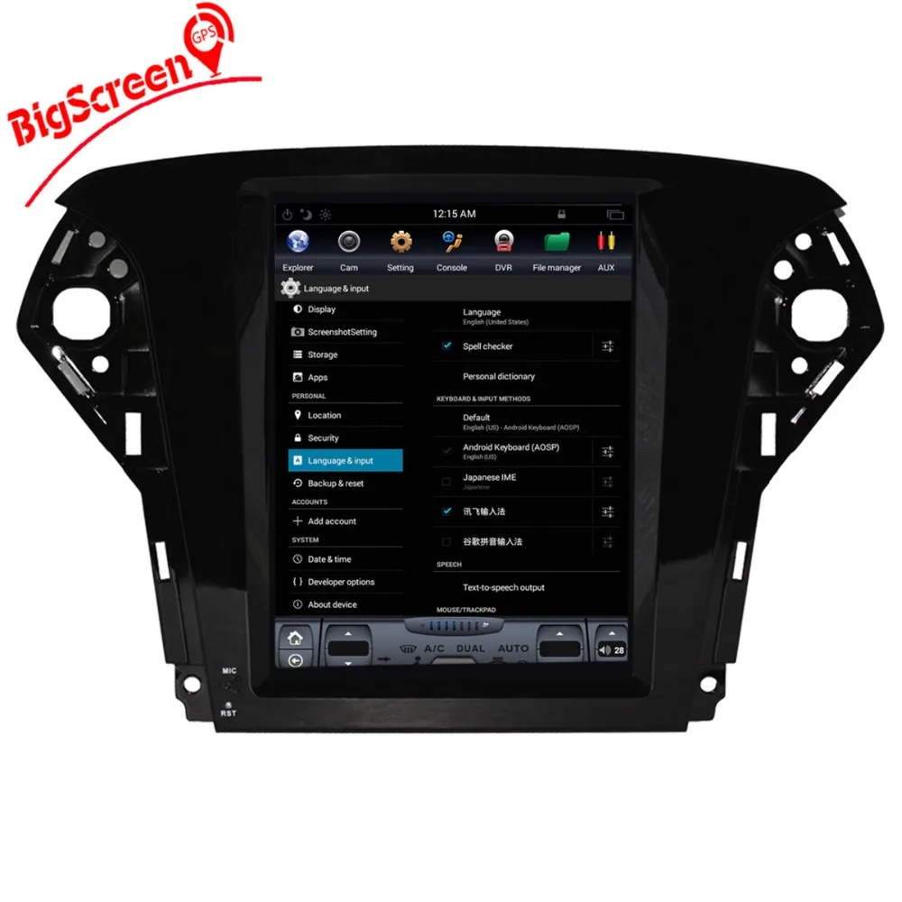10 4 "чистый Android Tesla стиль автомобильный dvd плеер GPS Navi для Ford Mondeo 2007 2012 Авто Стерео