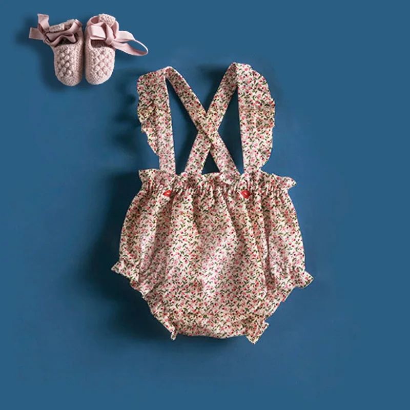 

New Born Baby Rompers Cute Girls Summer Sleeveless Rompers Toddler Infant Suits Sets One-piece Clothes